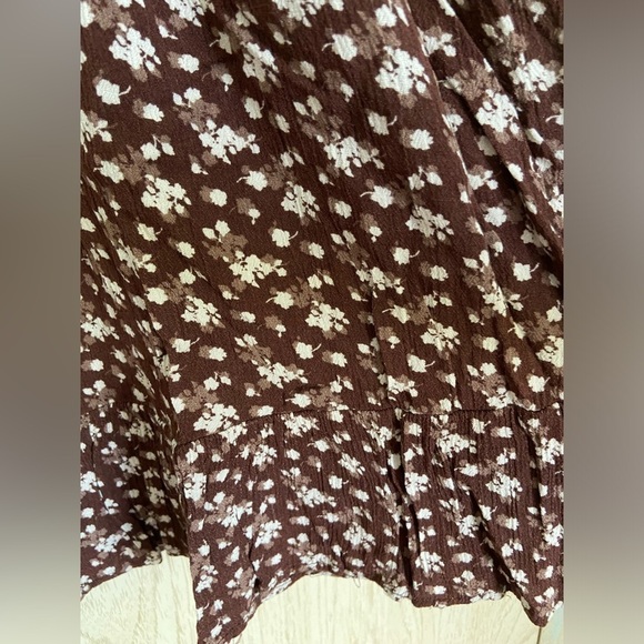 Francesca’s Cadie Bralette Floral Mini Dress Trixxe Brown Sz Medium - Picture 4 of 12